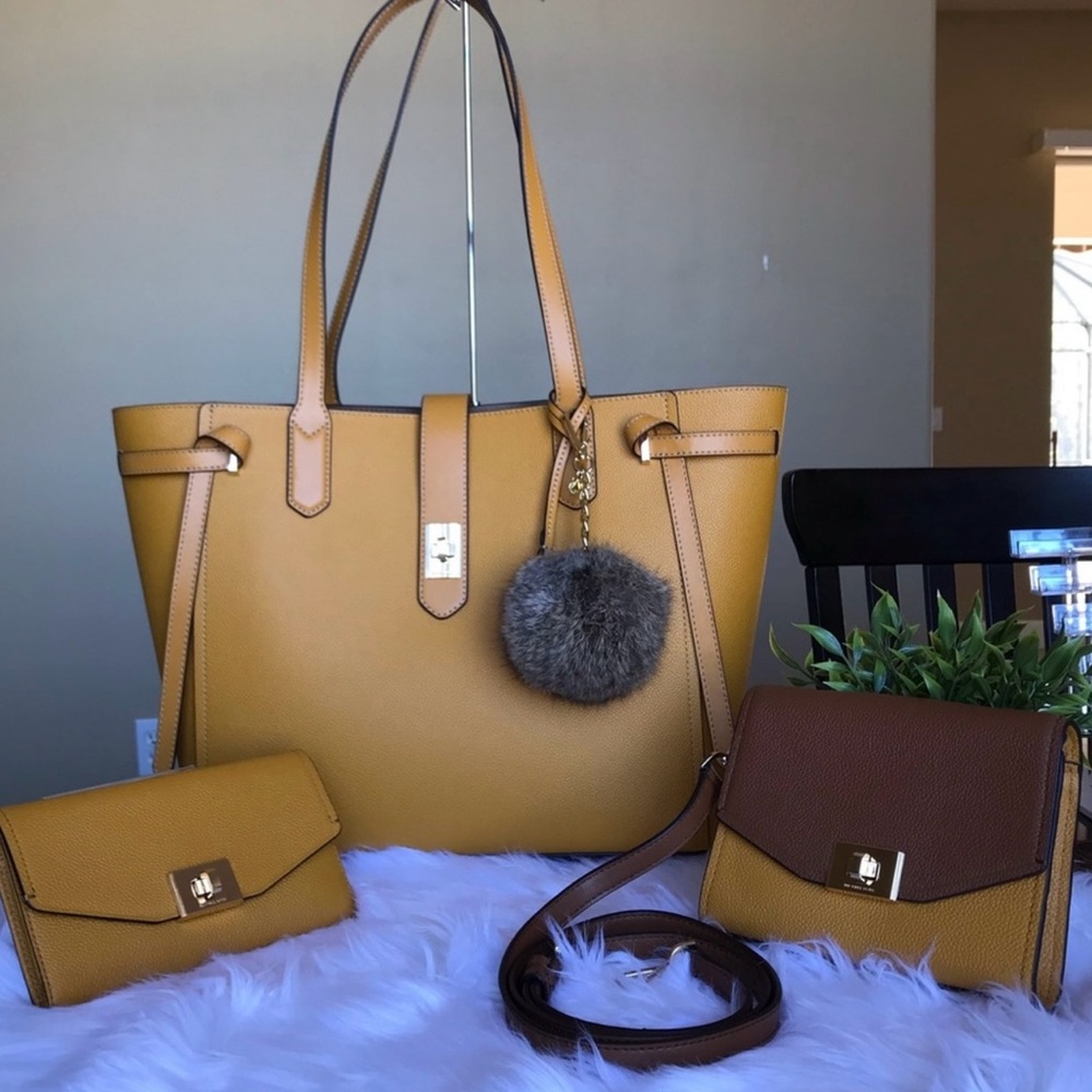 4PCS Michael Kors Cassie Tote Crossbody Wallet